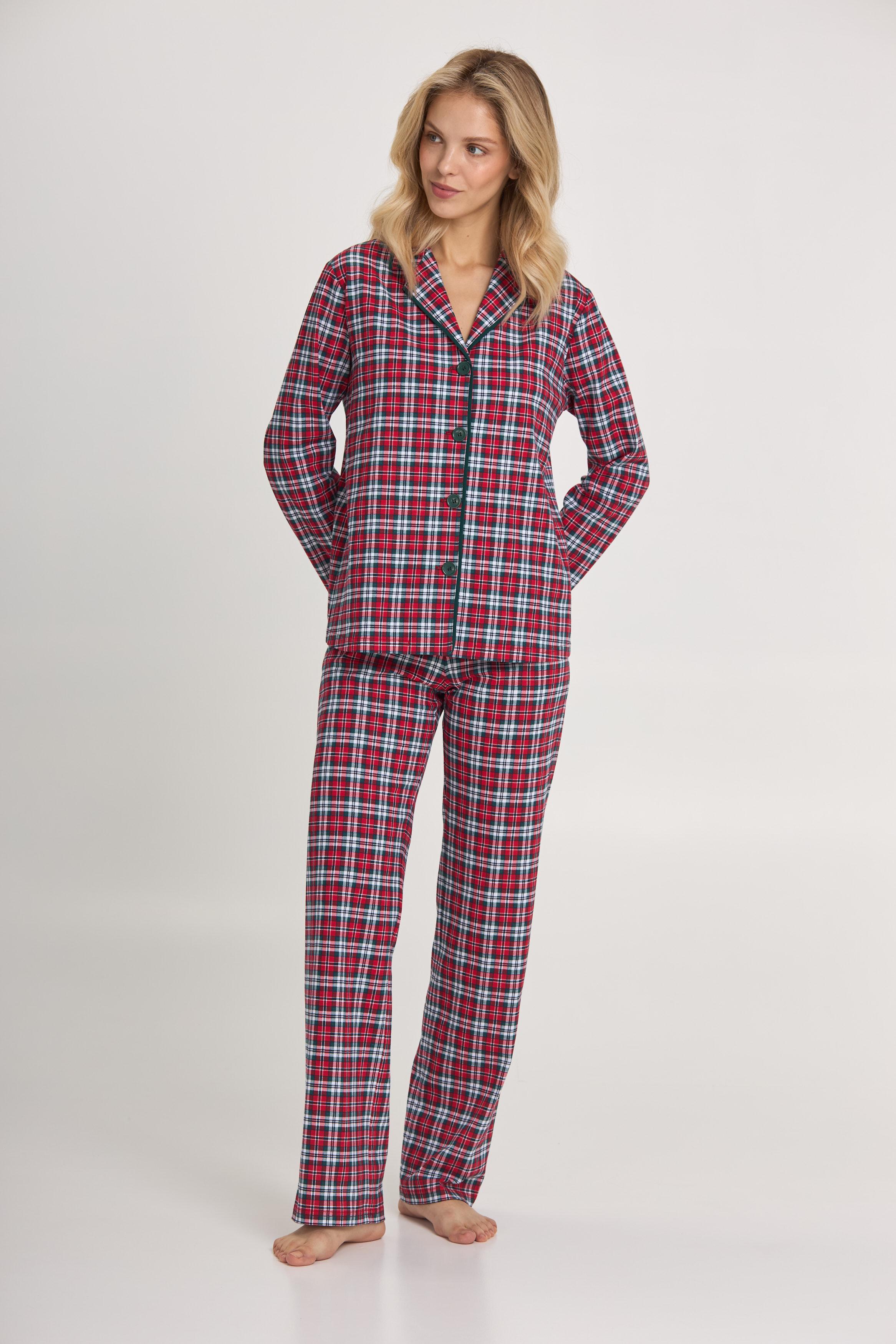 Пижама женская Ellen Jolly lpk 5180/07/02 XL Зеленый/Красный