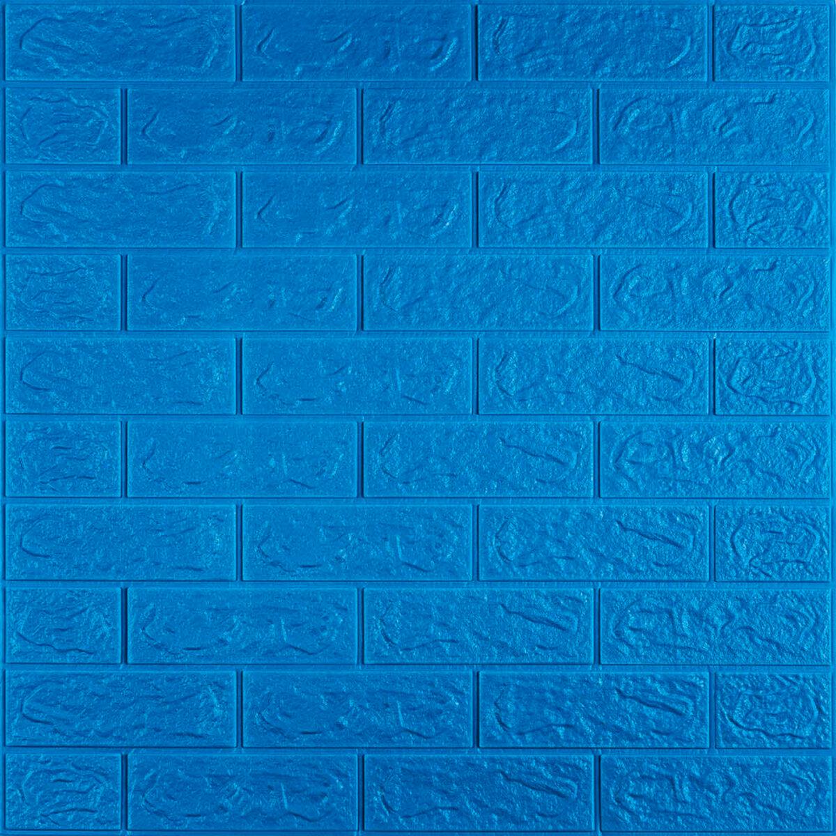 3D-панель самоклеящаяся Кирпич 003-5 700х770х5 мм Синий (SW-00000154)