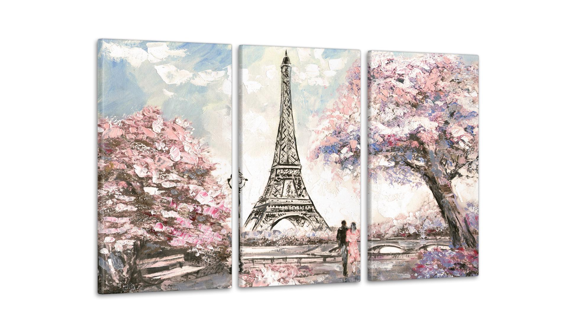 Модульная картина Париж 53x100 см (Art-42_3А)