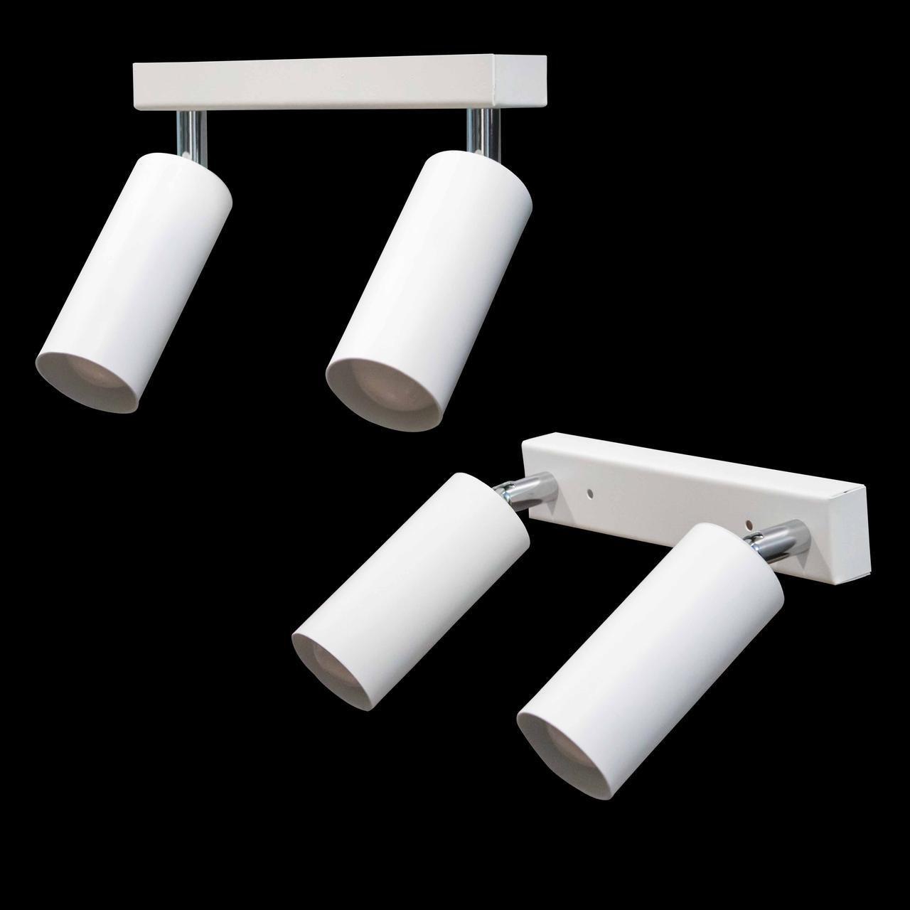 Светильник потолочный MSK Electric в стиле лофт с поворотным механизмом под лампу Е27 Белый (NL 1105-2 W) - фото 5 Светильник потолочный MSK Electric в стиле лофт с поворотным механизмом под лампу Е27 Белый (NL 1105-2 W) - фото 5