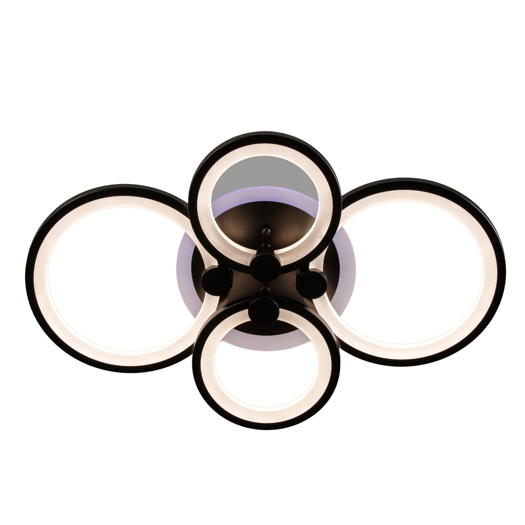 Люстра светодиодная Свет SL-5332/2+2 112W Черный (11642467)