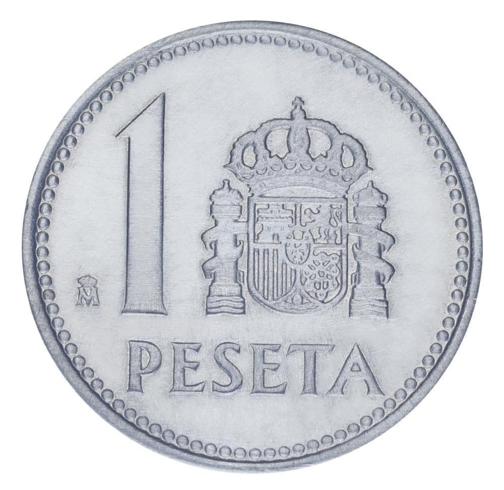 Коллекционная монета Испания 1 песета 1985 AU-UNC (М24877)