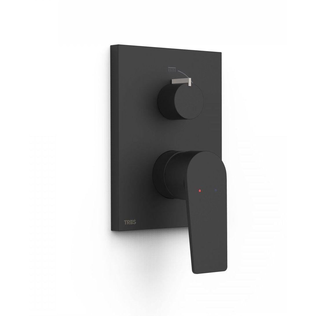 Смеситель Tres Project-COLOR из Rapid-Box однорычажный встроенный Черный матовый (21128001NM)