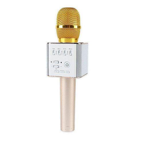 Беспроводной микрофон Star Voice Q9 PRO для караоке со встроенным динамиком Золотой (Q9gold) Беспроводной микрофон Star Voice Q9 PRO для караоке со встроенным динамиком Золотой (Q9gold)