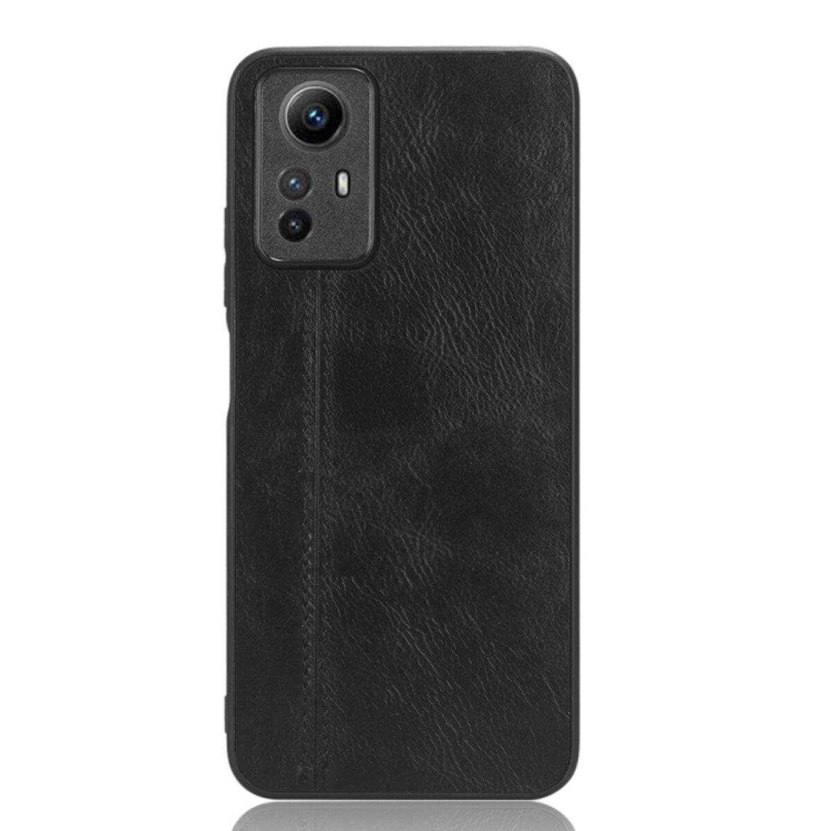 Противоударный чехол для Xiaomi Redmi Note 12s Cosmiс Leather Case Black