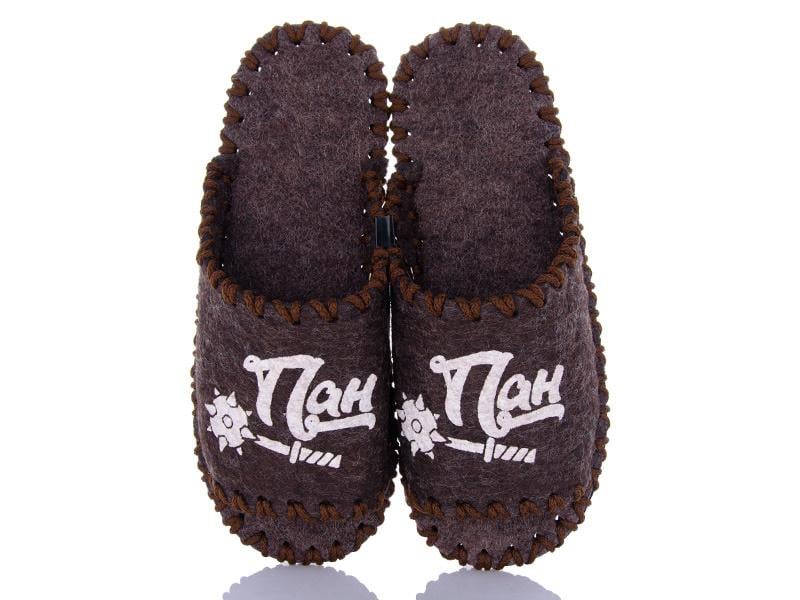Тапочки фетровые мужские VENDS 342 р. 40-41 Коричневый
