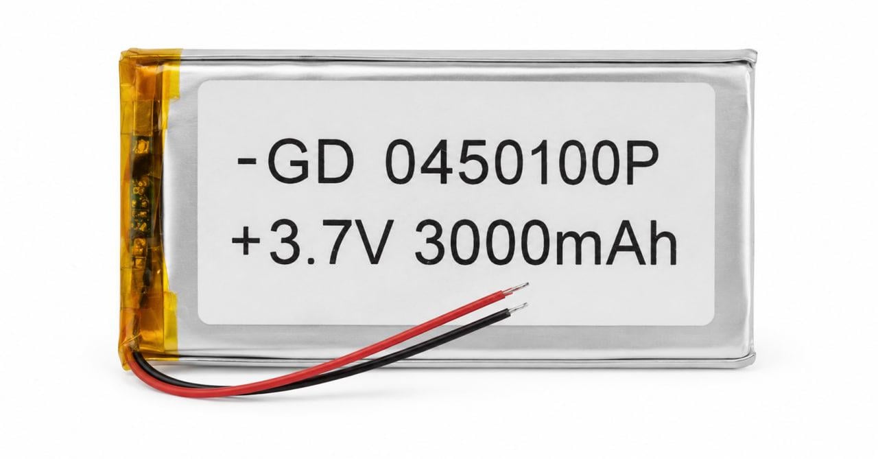 Акумулятор GD 0450100P для China Li-ion 3,7В 3000 мА 2 контакти 100х45х4 мм (000020548)