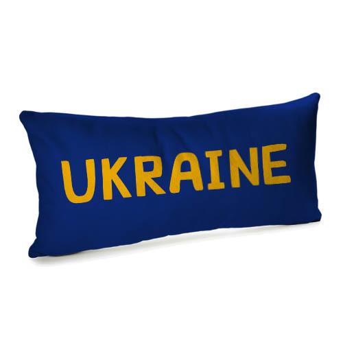 Подушка для дивану оксамитова "Ukraine" 50х24 см (52BP_22U010)