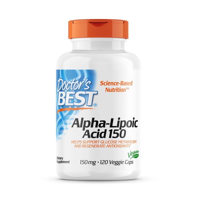 Натуральная добавка Doctor's Best Alpha-Lipoic Acid 150 мг 120 вегакапс. (5299)