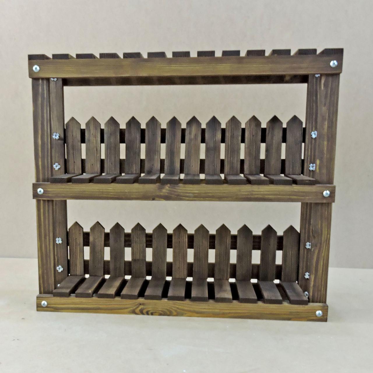 Підставка для квітів з дерева Берчулес 20х70 см Капучіно (ЦВП-207085109) - фото 2