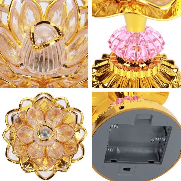 LED-світильник Квітка лотоса 7 кольорів підсвічування (C01418) - фото 9 LED-світильник Квітка лотоса 7 кольорів підсвічування (C01418) - фото 9