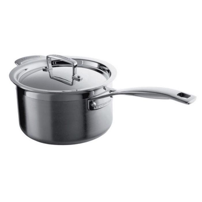 Ківш з кришкою і двома ручками Le Creuset 3PLY 16 см