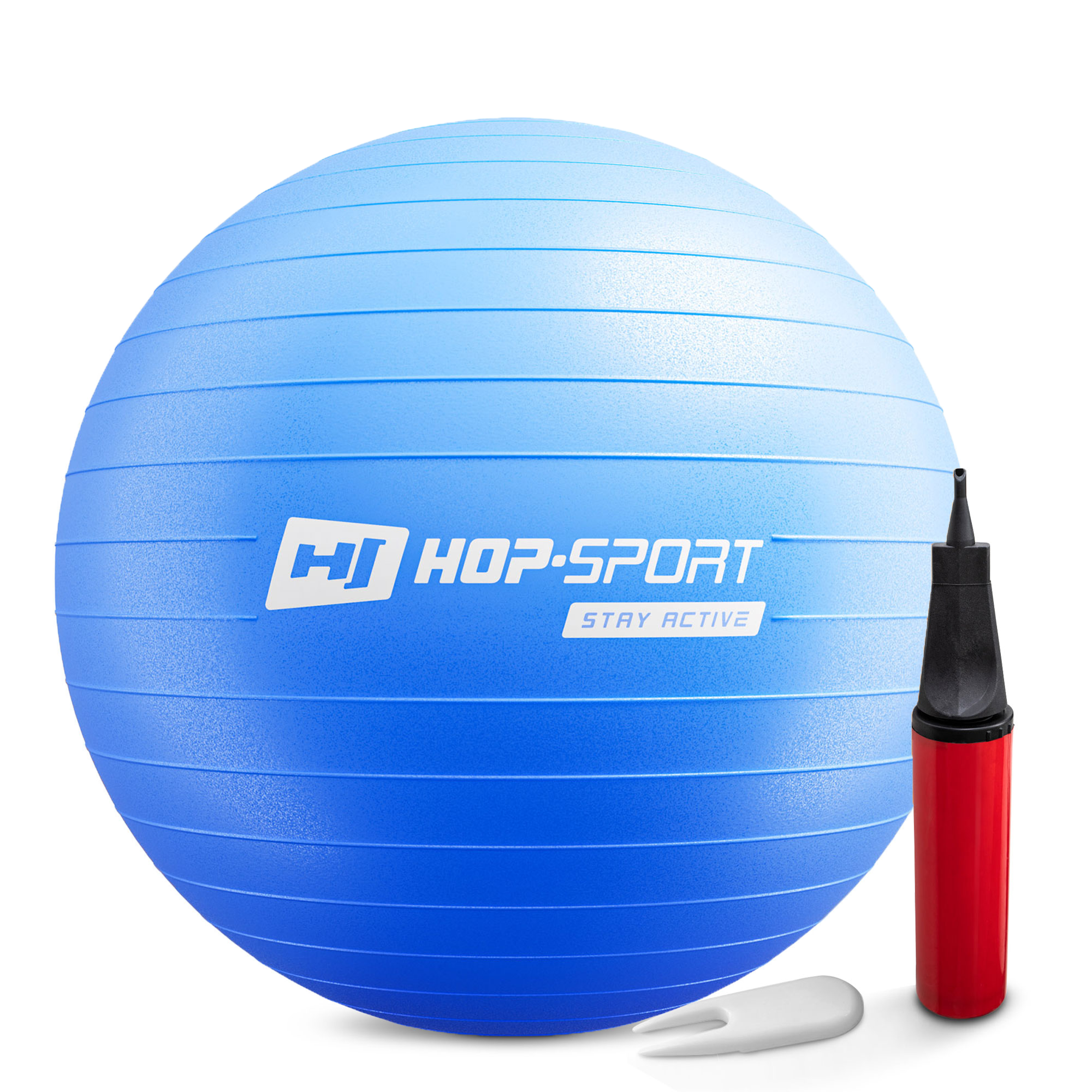 Фитбол Hop-Sport 65 см + насос Синий (1841)