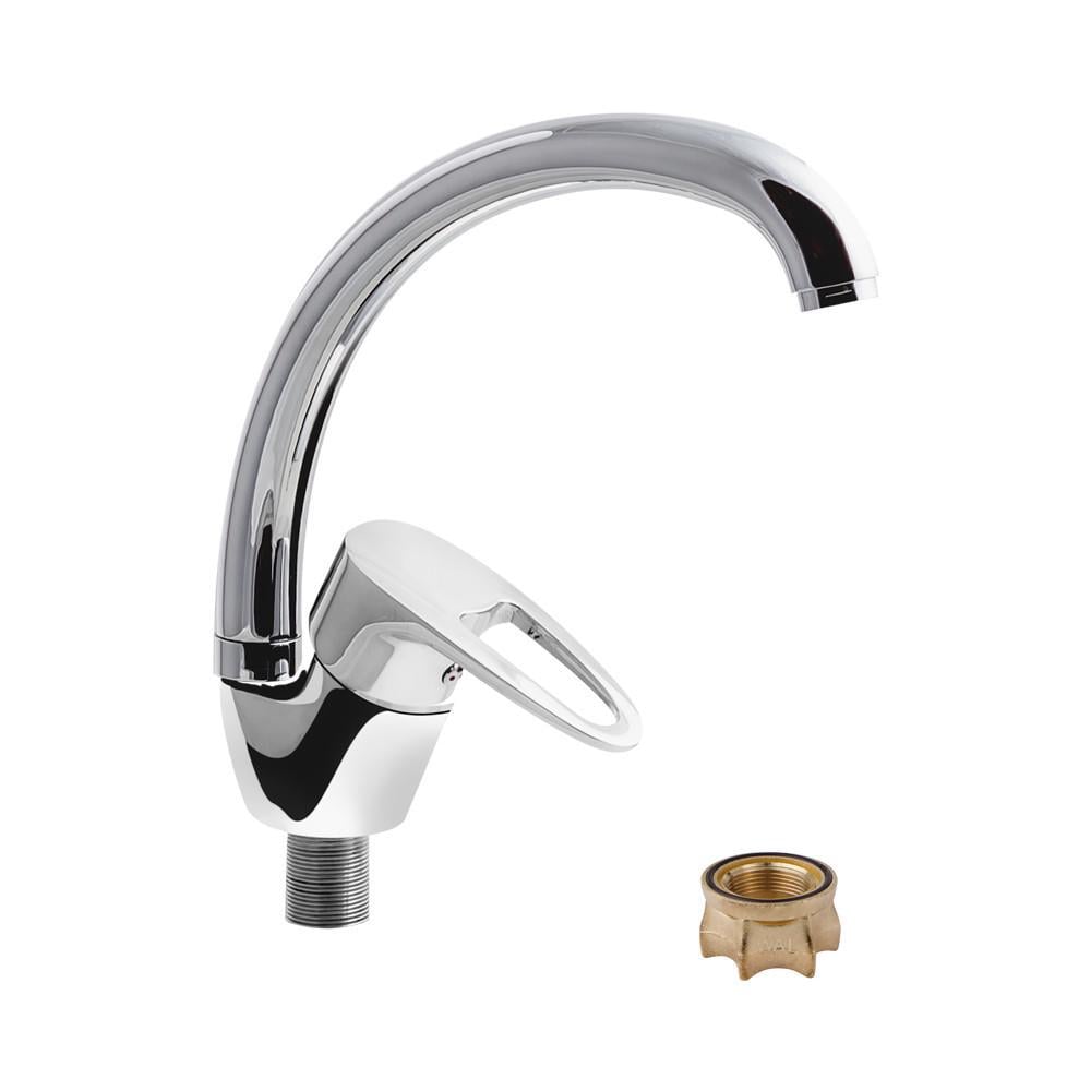 Смеситель для кухни с высоким изливом на гайке WAL ZIP7-A280 Смеситель для кухни с высоким изливом на гайке WAL ZIP7-A280