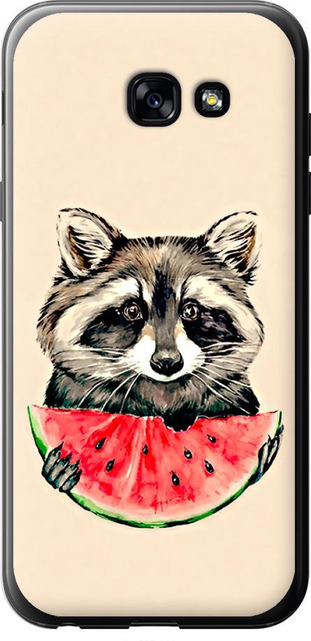 Чехол на Samsung Galaxy A5 (2017) Енотик с арбузом (4605t-444-42517)