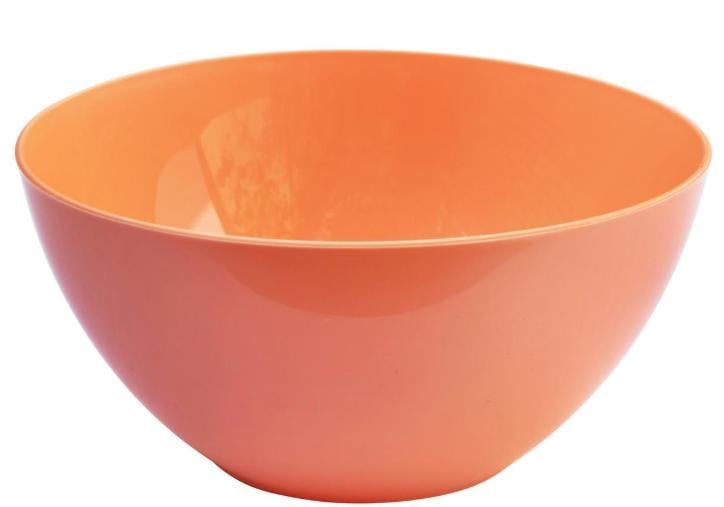 Салатница круглая Stenson PB-119 пластиковая с крышкой 4 л 27,5x13 см (616167)