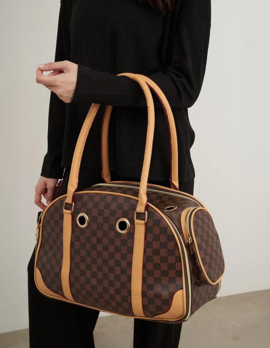 Сумка для переноски домашних питомцев CosmoPet CP-37 43х29х23 см Brown (3_04942) - фото 7