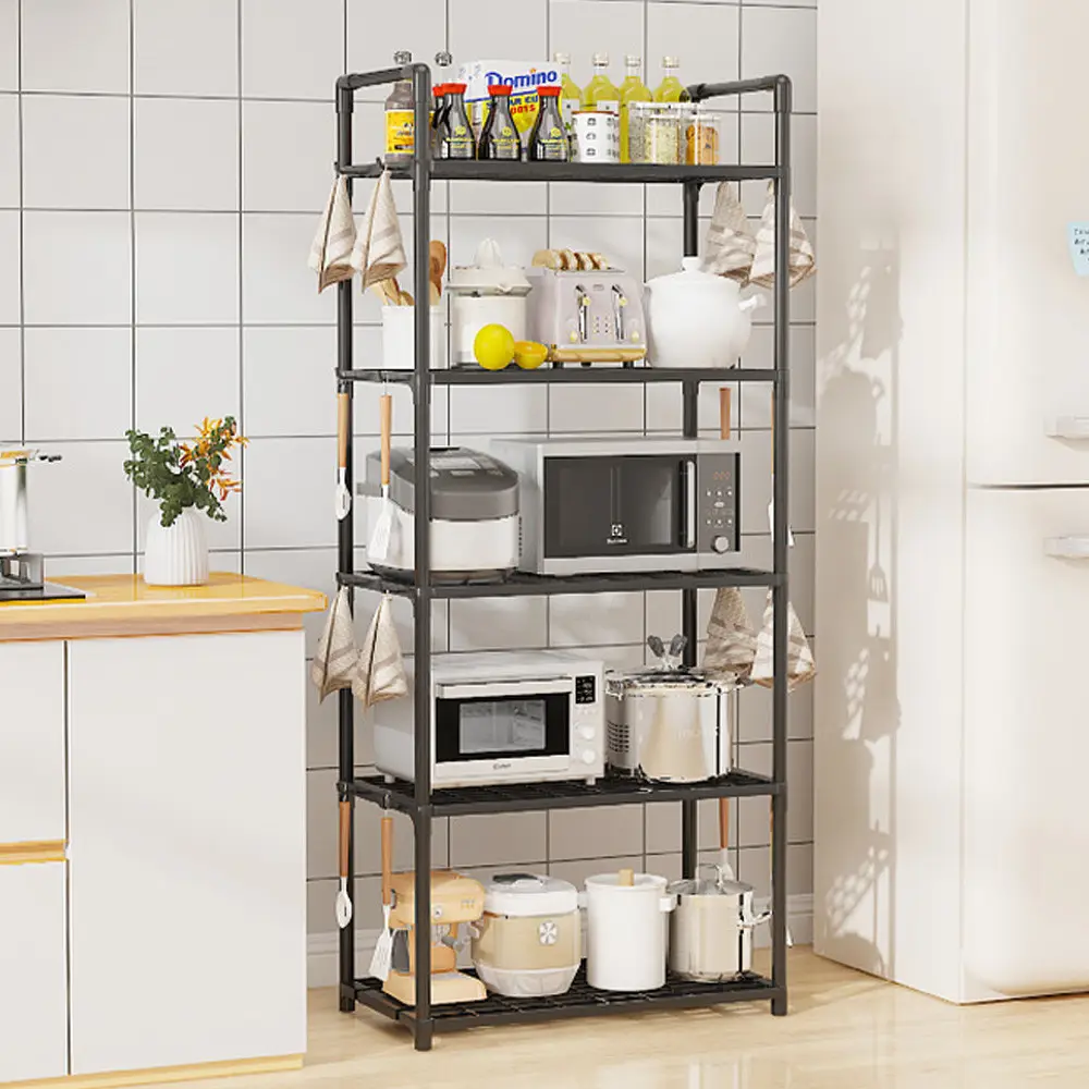 Кухонна полиця підлогова на 5 ярусів 50,5х147х27 см (27415532) - фото 7