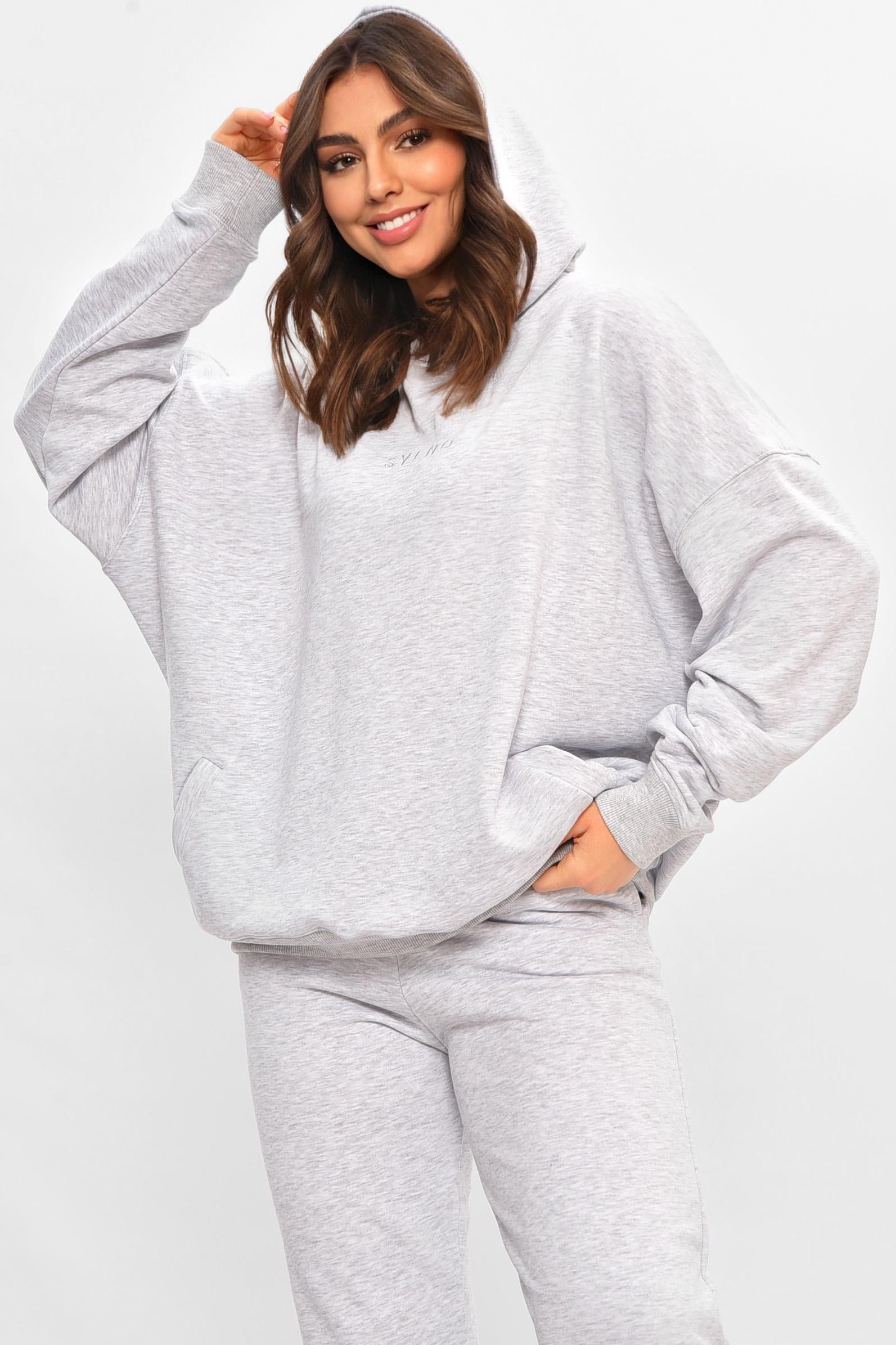 Худи женское 206853 2XL-3XL Серый