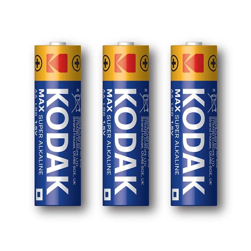 Щелочные батарейки Kodak MAX Super Alkaline LR6 AA 3 шт.