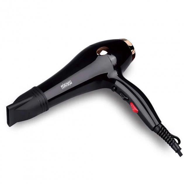 Фен для укладки волос DSP 30102 c насадками Черный - фото 2 Фен для укладки волос DSP 30102 c насадками Черный - фото 2