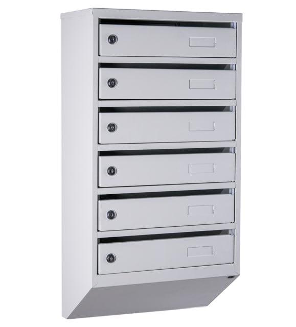 Почтовый ящик многосекционный ЯП-6М Серый (20240110)