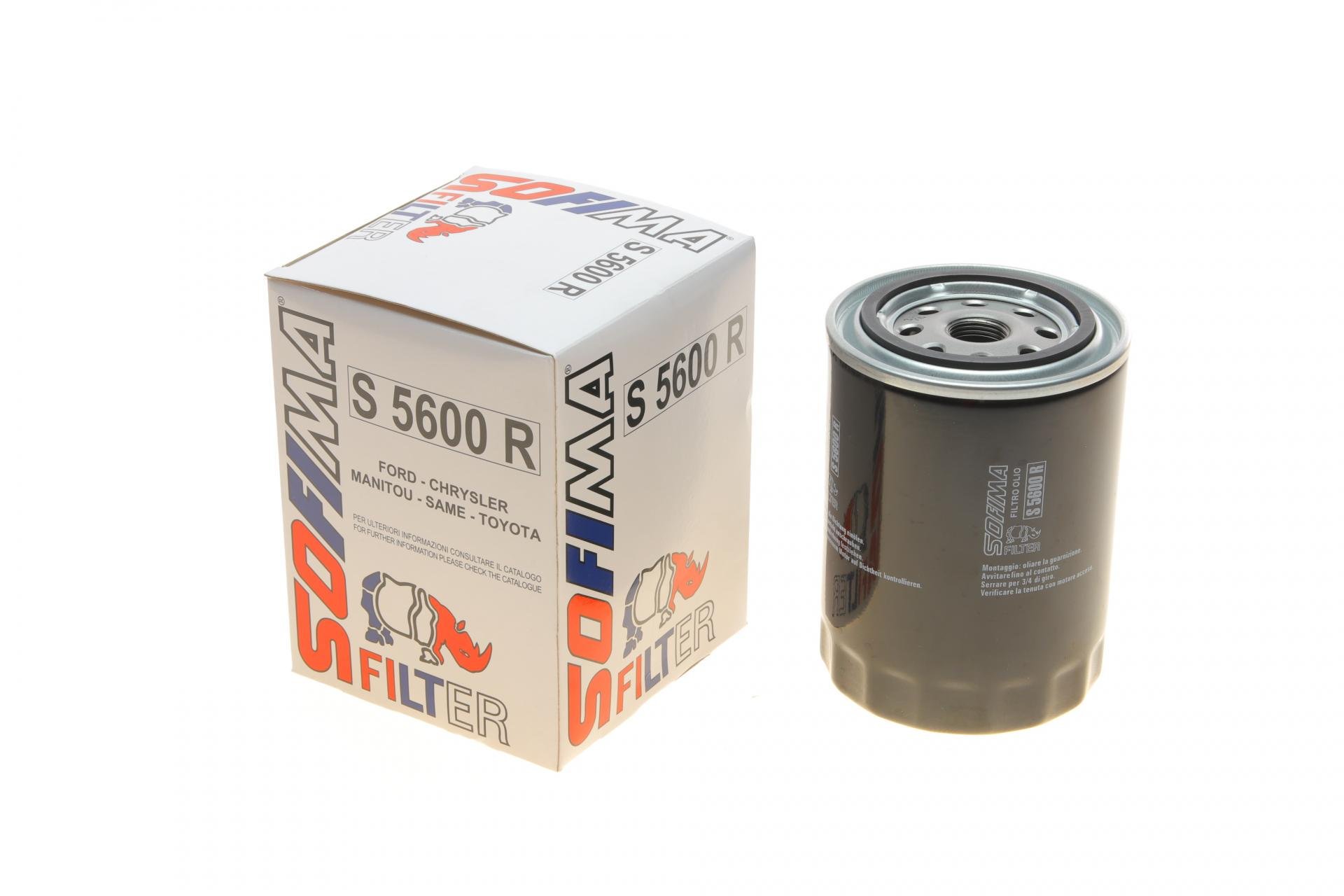 Фільтр масляний SOFIMA для Toyota Land Cruiser 2,4D/3,4D/4,2/4,5 24V 75- (S 5600 R)