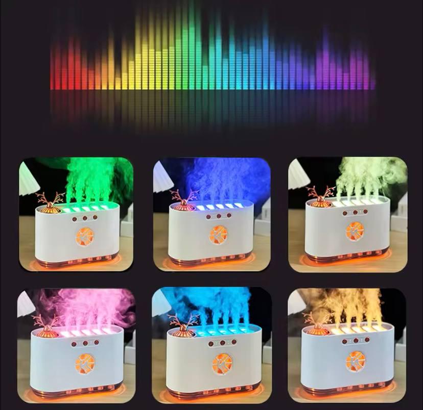 Зволожувач повітря ультразвуковий Aroma Humidifie з RGB-підсвічуванням синхронізація з музикою 700 мл (23748705) - фото 2 Зволожувач повітря ультразвуковий Aroma Humidifie з RGB-підсвічуванням синхронізація з музикою 700 мл (23748705) - фото 2