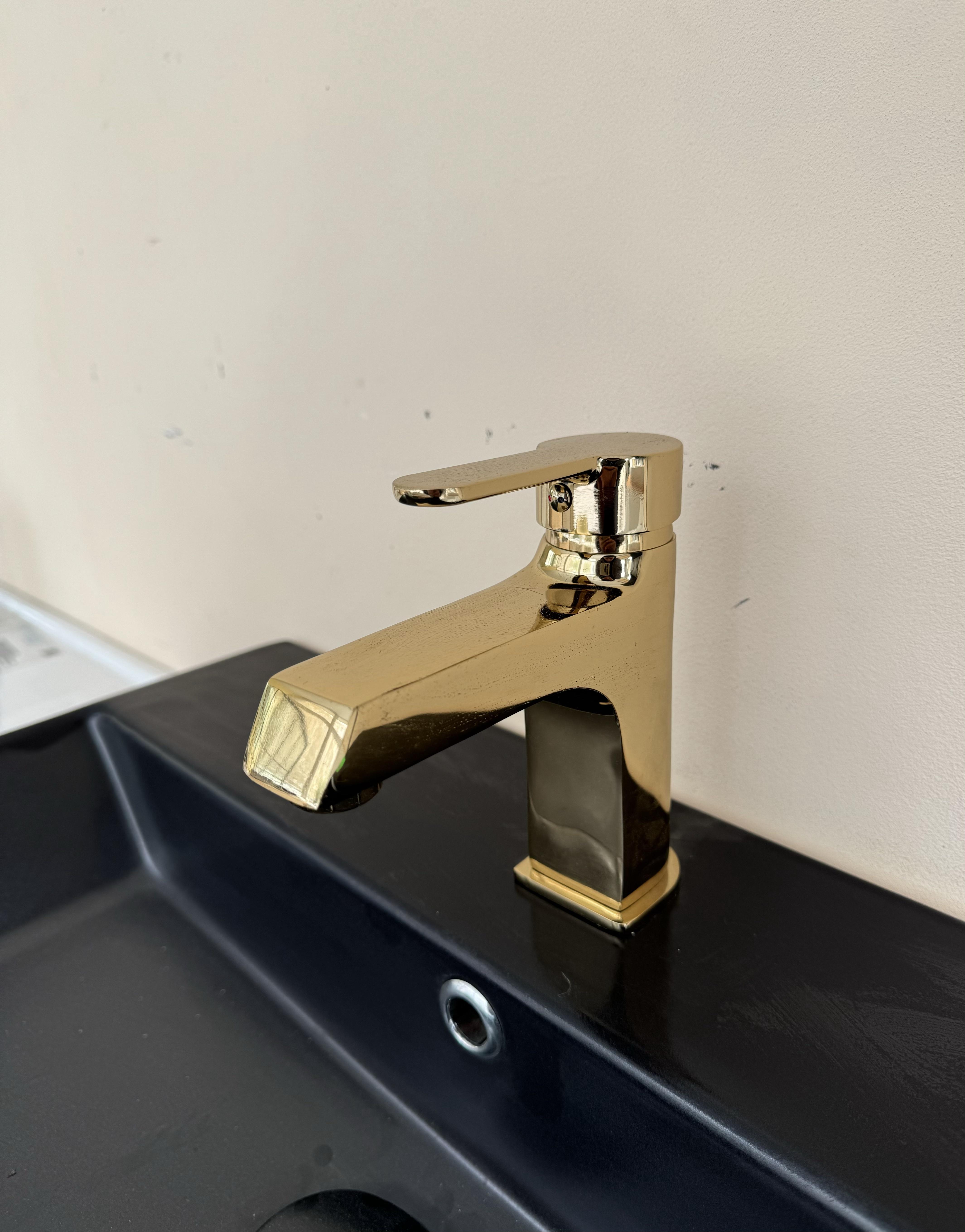 Змішувач для умивальника ALTIN одноважільний Золотий