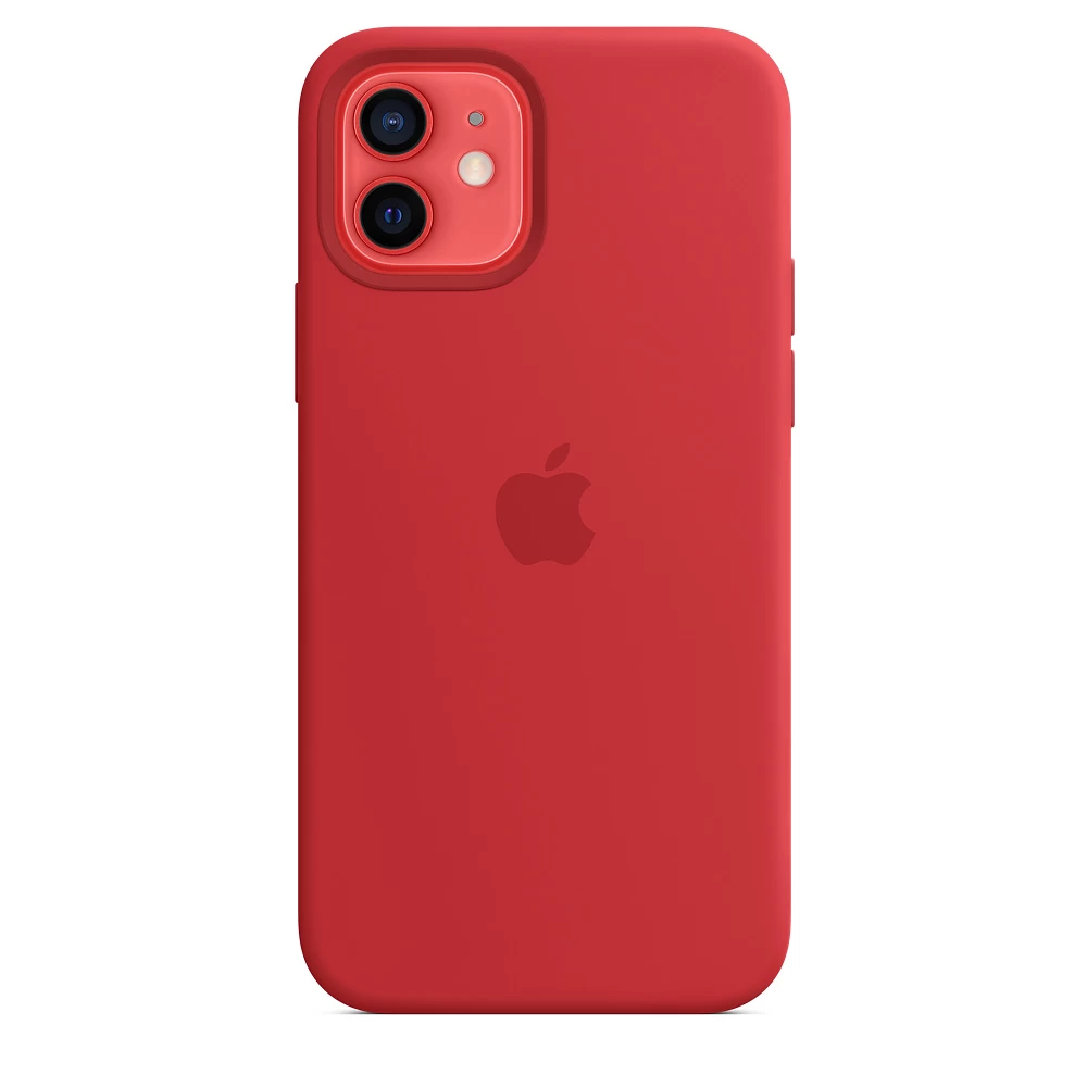 Силиконовый Чехол Накладка Silicone Case для iPhone 12/12 Pro RED