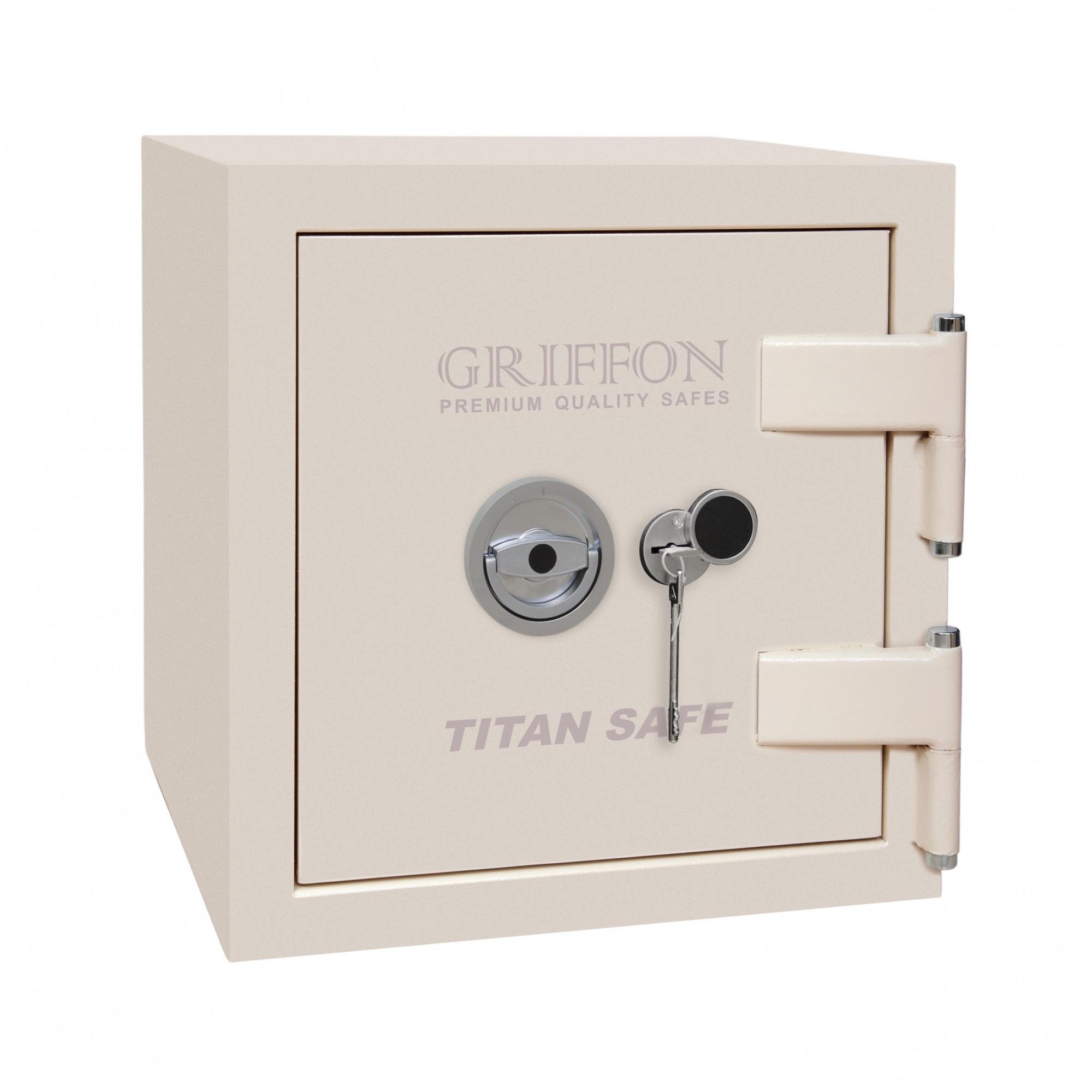 Сейф огневзломостойкий CL III.50.K металлический с ключевым замком 390x380x296 мм Cream (2-12-CL III.50.K)