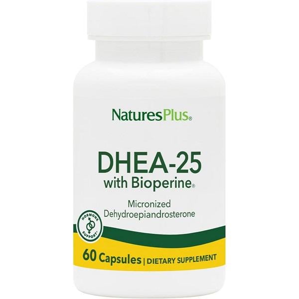 Натуральная добавка Nature's Plus DHEA-25 With Bioperine 60 вегетерианских капс. (000002379)