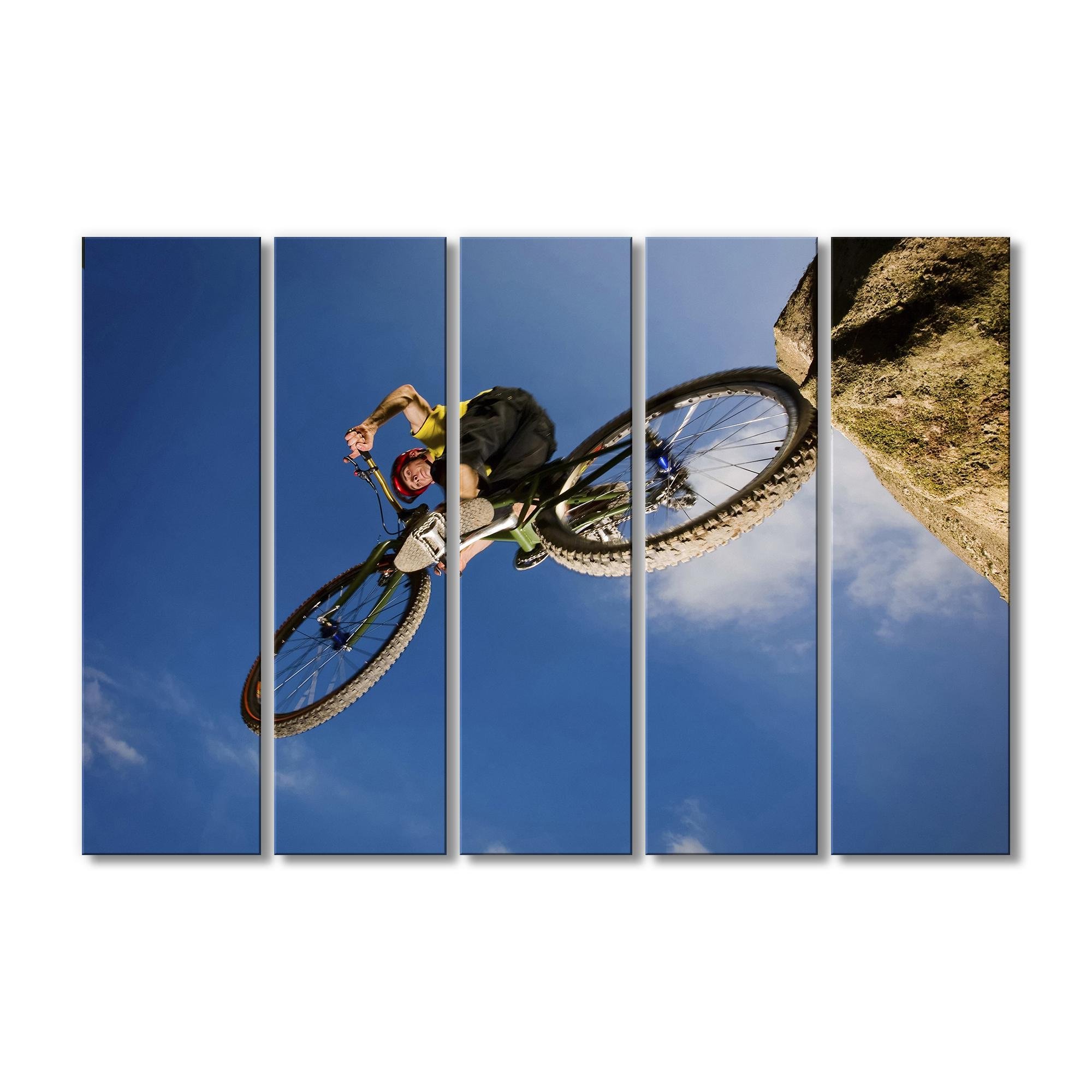 Картина модульная Вело фристайл 5 модулей 80x120 см