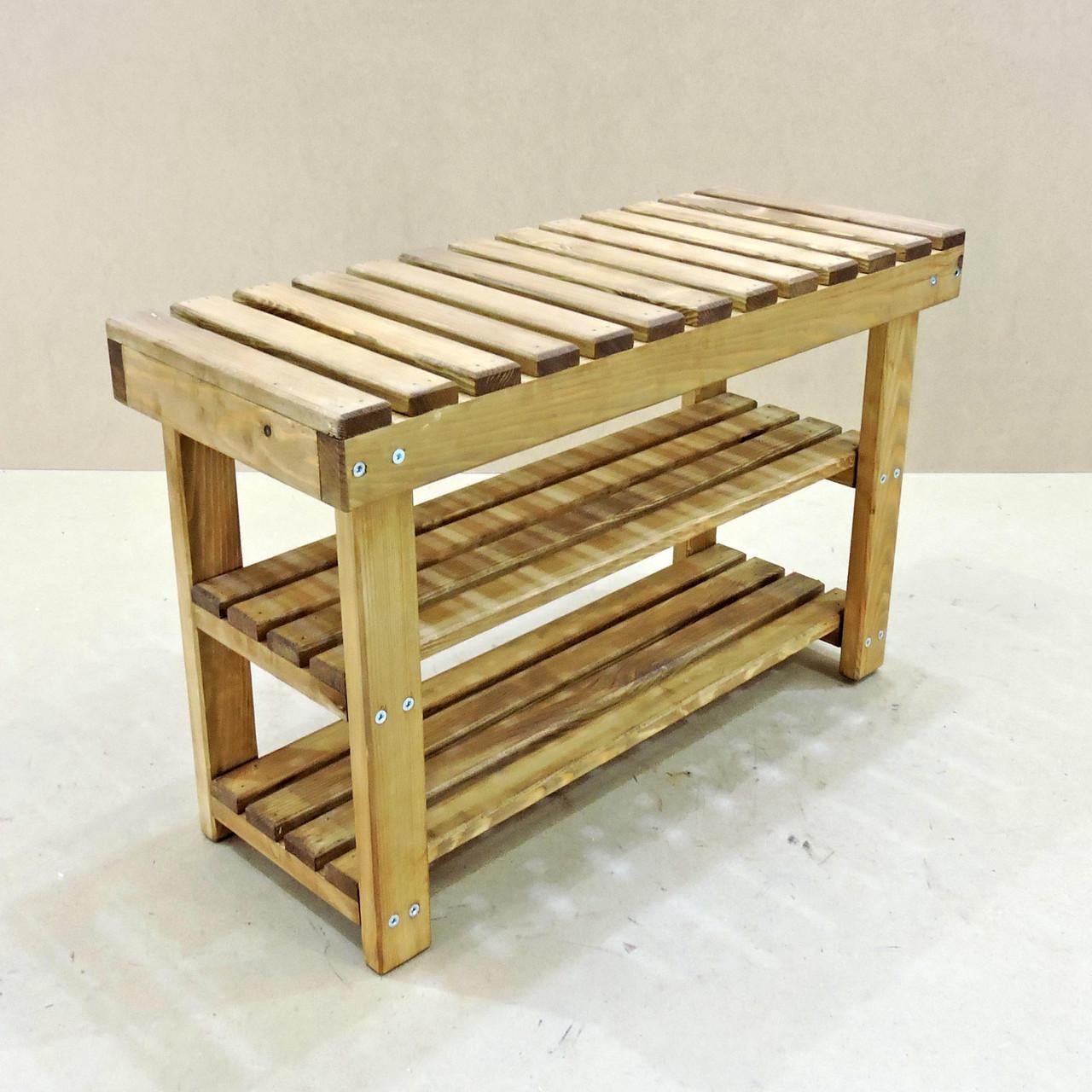 Полка для обуви из дерева Монте 70 Мускат (ПДО-071207)