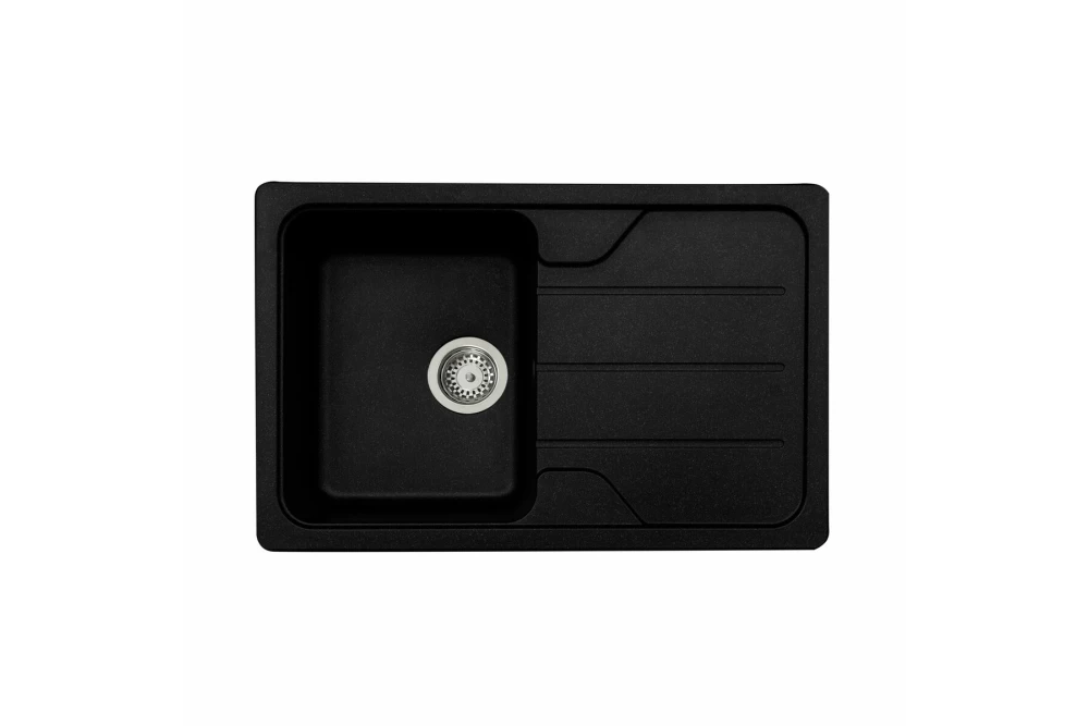 Мийка для кухні Platinum Verona 7850 Чорний металік (374727) Мийка для кухні Platinum Verona 7850 Чорний металік (374727)