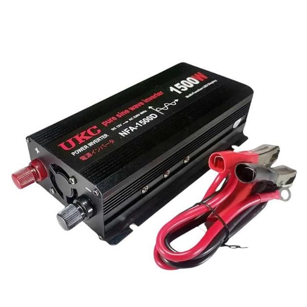 Перетворювач синусоїда UKC AC/DC 1500W 12V to 220V Black (21831835) - фото 4