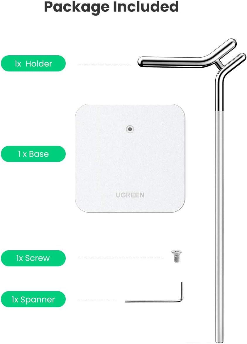 Підставка для навушників UGREEN алюмінієва 28,7 см Сріблястий (80701) - фото 2