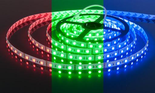 Светодиодная лента RIAS 5050 LED RGB в бухте 4,5 м Разноцветный (4_00327) - фото 5