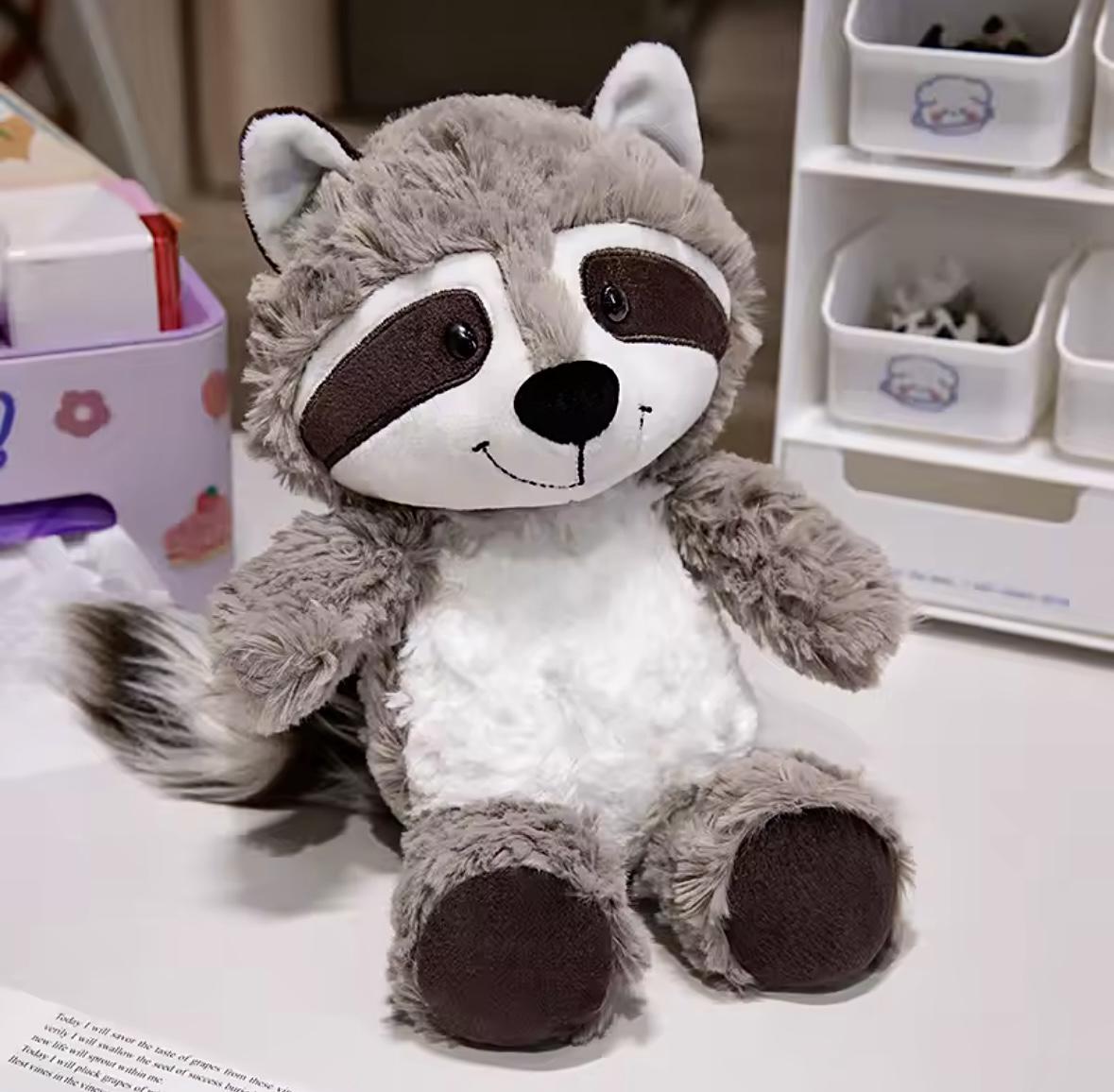 Игрушка детская мягкая Wuke плюшевый Енот Серый