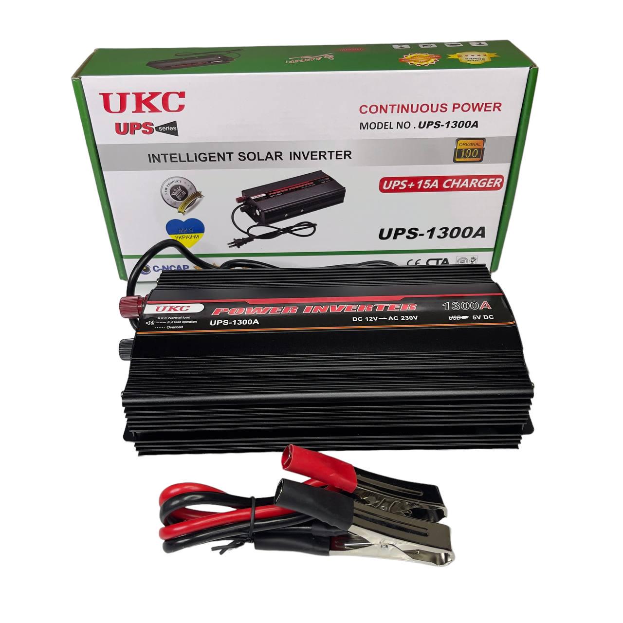 Інвертор з функцією підзарядки акумулятора UKC UPS-1300A 12V-220V 1300W - фото 7