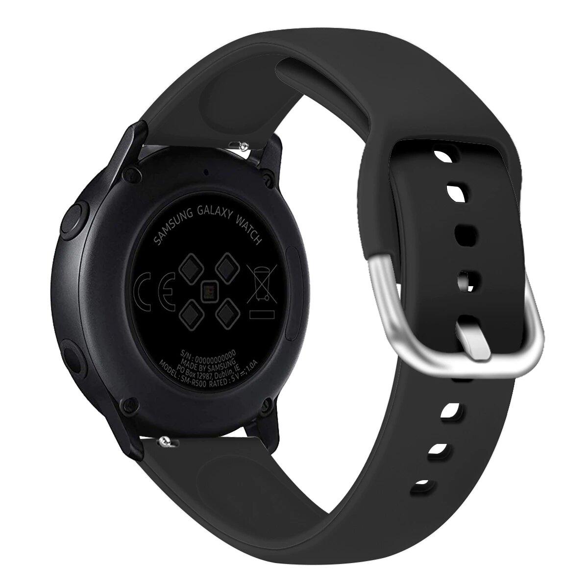 Силіконовий ремінець Watchbands One для Samsung Galaxy Watch 4 44 мм Black (WB00S4ONE8444)