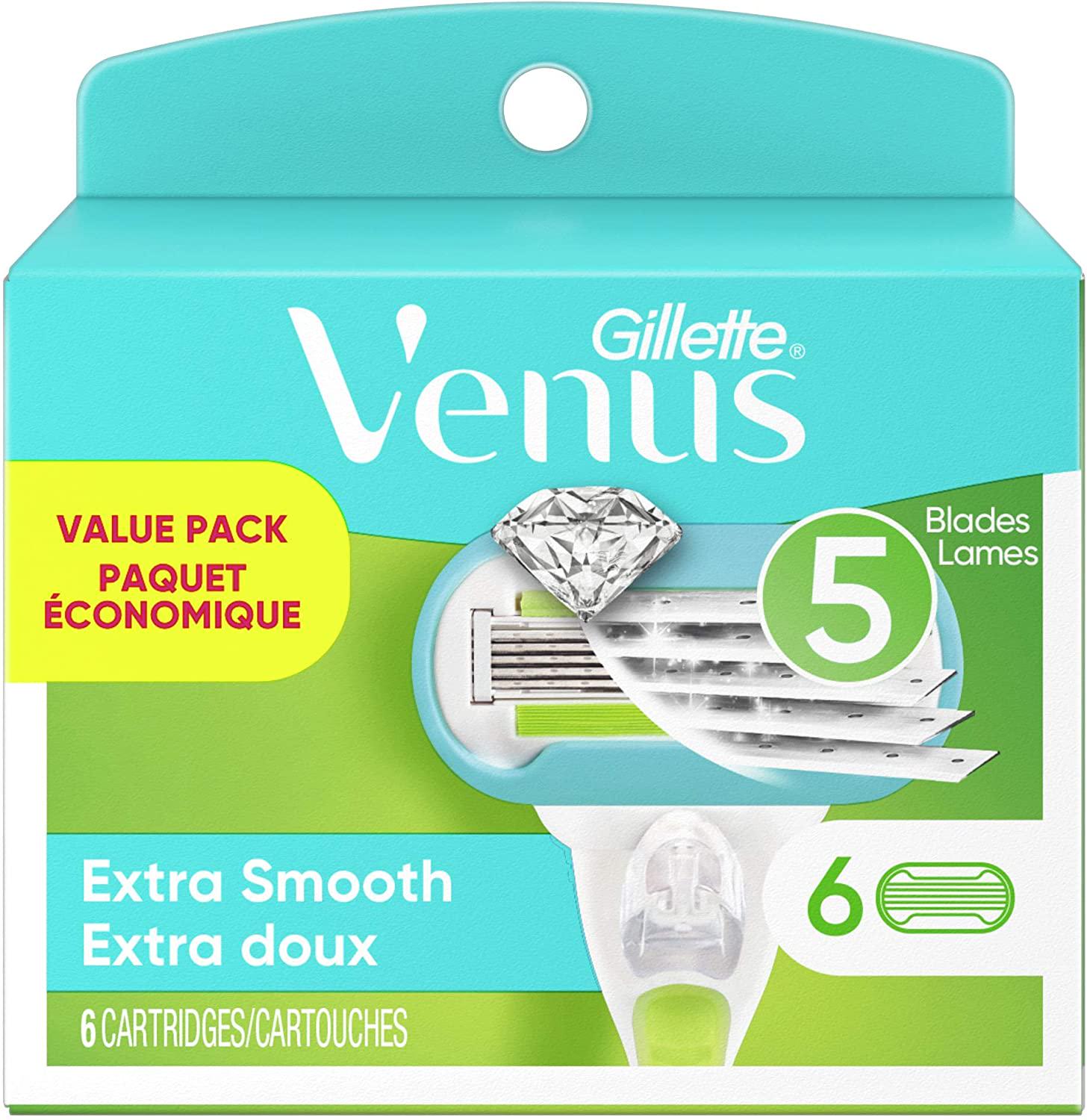 Картриджі змінні для гоління жіночі Gillette Venus extra smooth 5 лез 6 шт. (8054652)