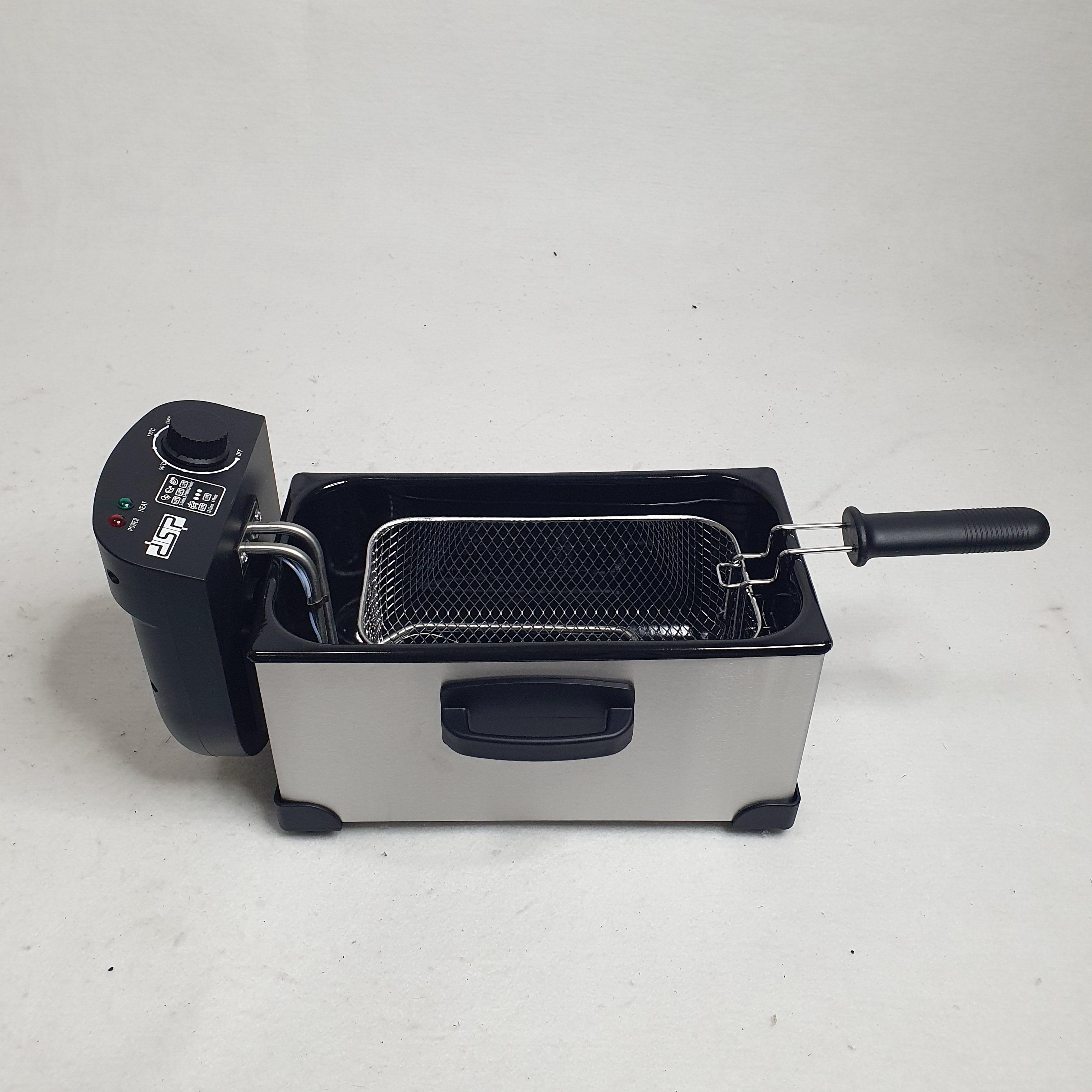 Фритюрниця з сіткою DSP KB-2079 2000W 3 л Сріблястий (17510505) - фото 5