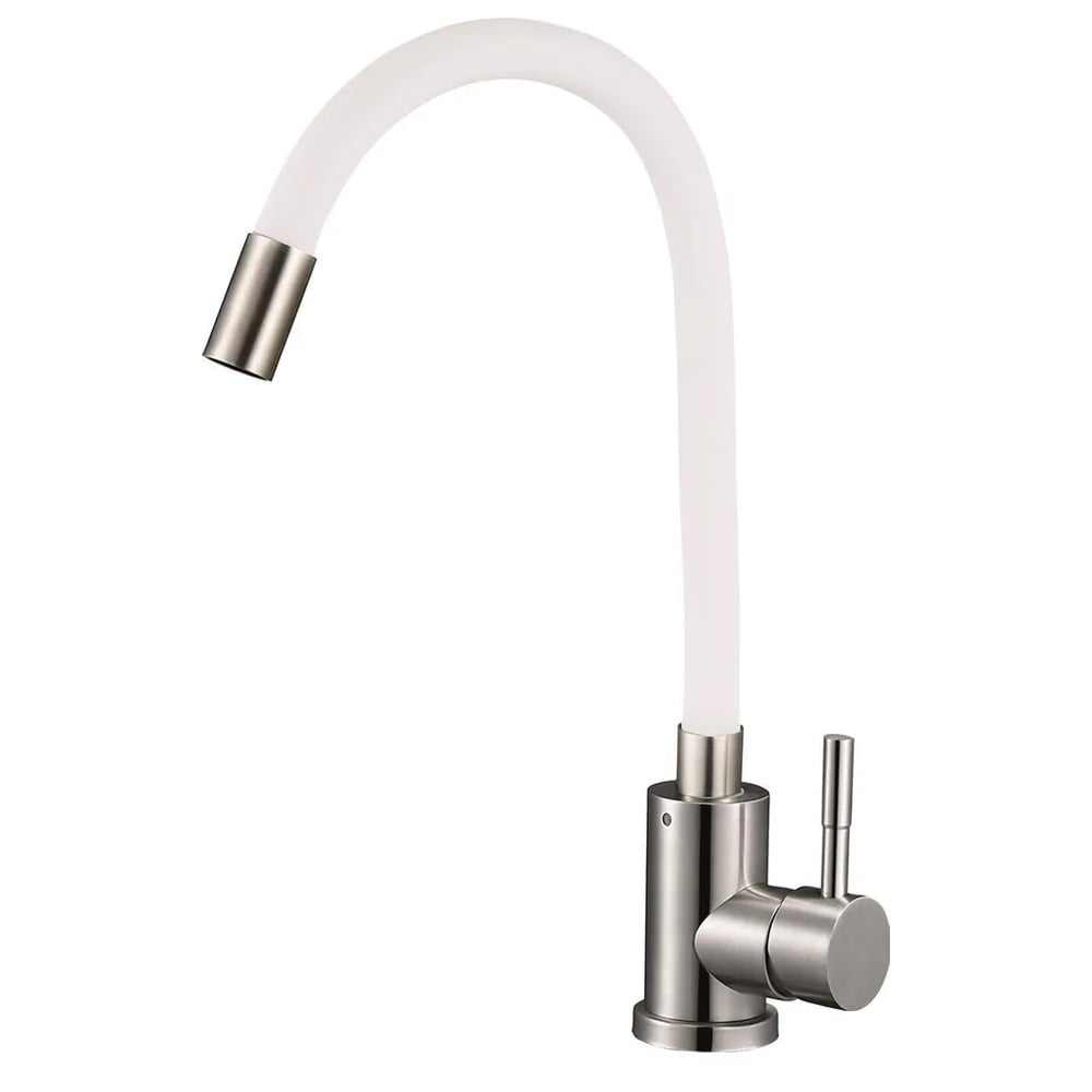 Змішувач для кухні Solone EZA4-F090KW з гнучким гусаком White (65195130ad117c68f173b590) Змішувач для кухні Solone EZA4-F090KW з гнучким гусаком White (65195130ad117c68f173b590)