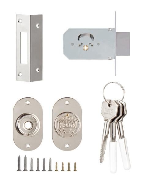 Замок додатковий KALE 156/F хрестовий ключ 3 шт. (156F/3)