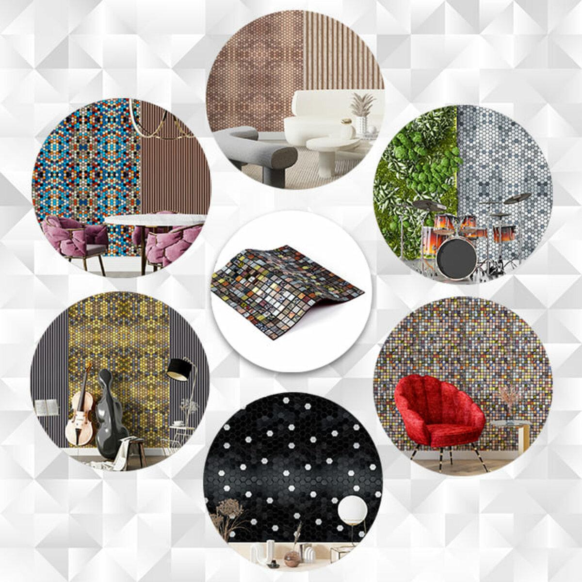 Плитка алюмінієва самоклеюча 300х300х3 мм Різнокольоровий квадратик (SW-00001925) - фото 6 Плитка алюмінієва самоклеюча 300х300х3 мм Різнокольоровий квадратик (SW-00001925) - фото 6