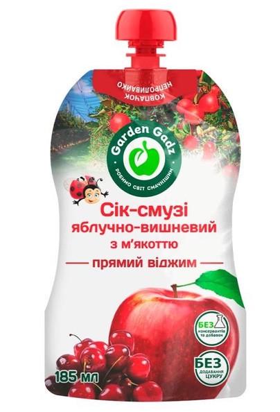 Сок-смузи Gadz яблочно-вишневый с мякотью 0,185л 10 шт. (2801120892)