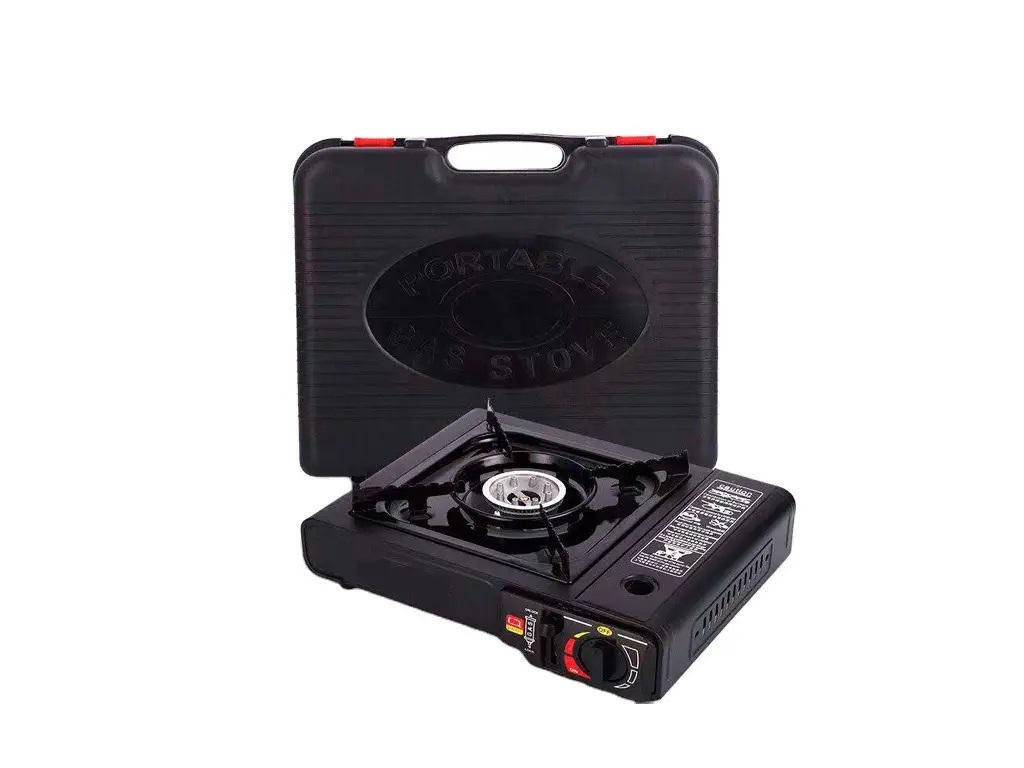 Плита газовая туристическая HAPPY HOME двойного действия с адаптером в кейсе (13742180)