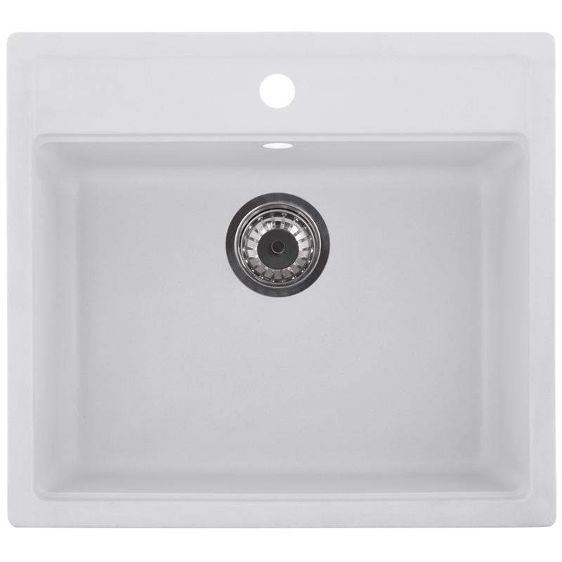 Мойка для кухни Zerix ZS-5751S-01 Белый (ZX4595) Мойка для кухни Zerix ZS-5751S-01 Белый (ZX4595)