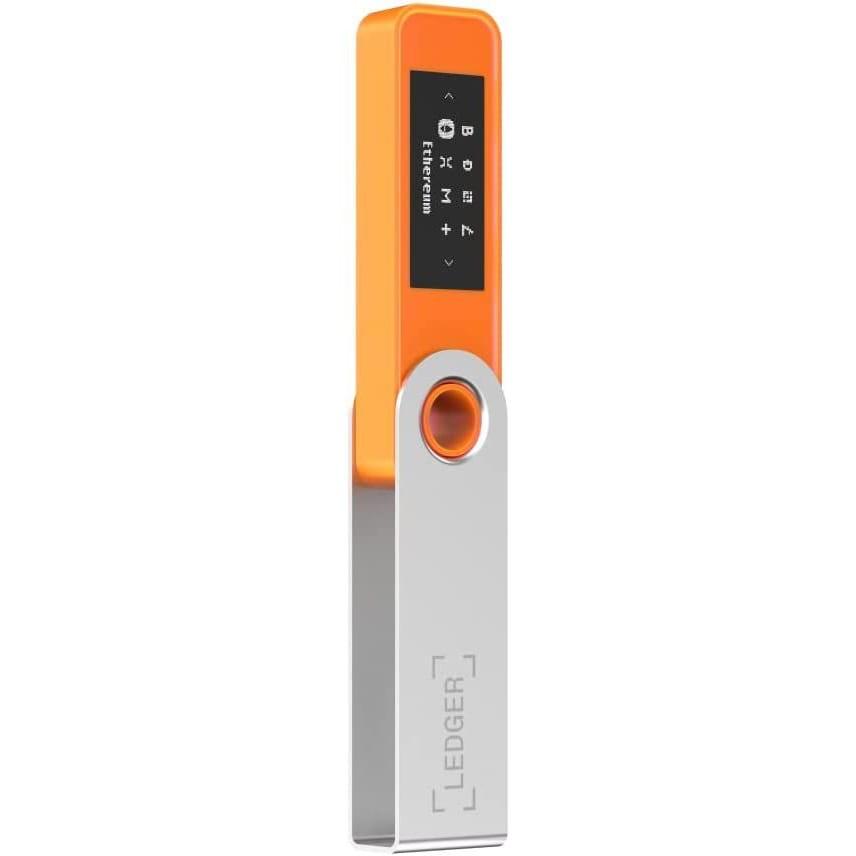 Крипто-кошелек аппаратный холодный Ledger Nano S Plus Orange BTC - фото 3